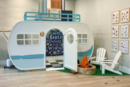 Camper Play House with Fire Pit