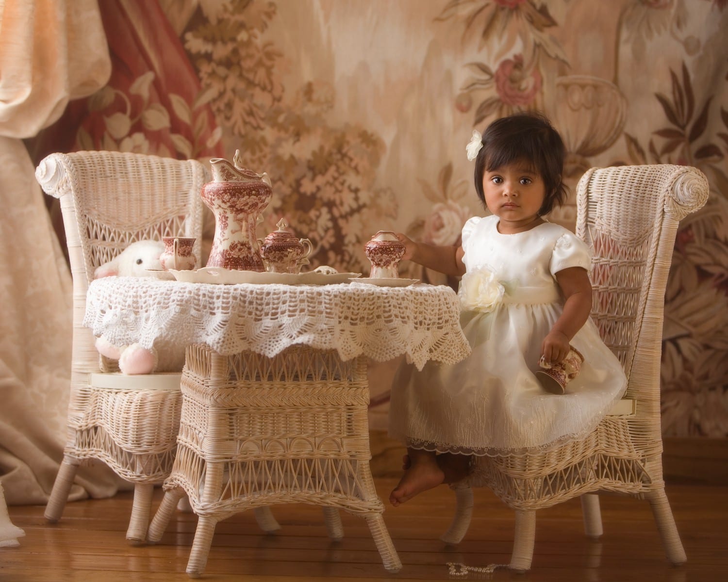 little girl tea table set