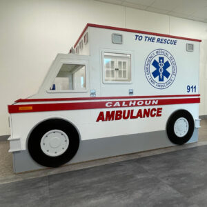 Side view of ambulance play car